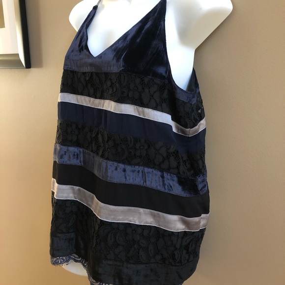 LOFT Tops - Loft velvet/satin/lace tank